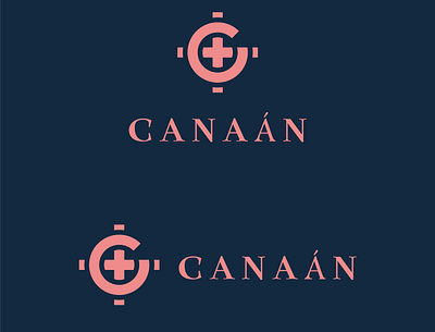 Canaán centro ginecologico branding design flat icon illustrator logo minimal type vector