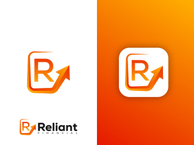 Reliant Financial logo app logo brand identity branding colorful logo financial app financial logo gradient gradient logo growth logo illustration logo logo business logo design modern logo ui vector