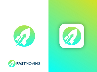 Fast moving logo