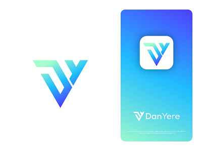 Dan Yere Logo app logo blue brand identity branding colorful logo d logo design dribble logo dy logo flat logo gradient logo graphic design illustration logo logo design logos minimalist logo modern logo ui vector