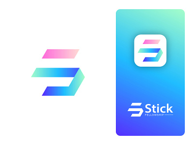 Stick Fellowship Logo 3d app logo brand identity branding design graphic design icon illustration logo logo design modern logo s s letter logo s letter mark s monogram software logo symbol typography ui vector