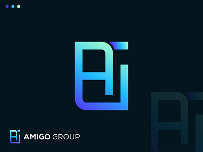 Amigo Group Logo a ag logo agency logo amigo group logo app logo brand identity branding company logo design flat logo graident logo graphic design illustration letter logo logo design minimalist logo modern logo ui vector