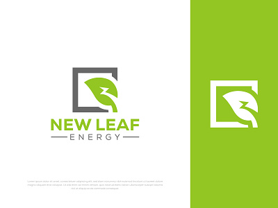 New Leaf Energy 3d app logo brand identity branding eco energy energy logo graphic design green logo illustration leaf logo logo logo design modern logo nature new leaf ui vector