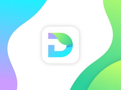 D letter app icon logo