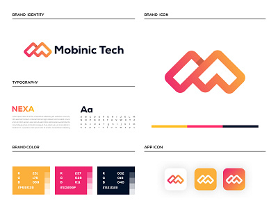 Technology Logo Brand Guidelines 3d app logo brand book brand guidelines brand identity brand style guide branding colorful design gradient logo graphic design illustration logo logo design minimalist modern logo ui vector