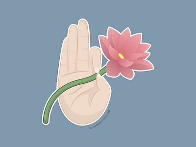 Buddhist ai design illustration illustrator vector