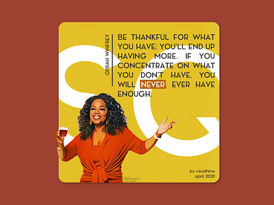 Quotes by Oprah Winfrey ai design illustrator photoshop ps quote design