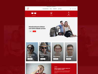 Ecommerce Website Design for Eye Wear Brand - Swissmadelenses