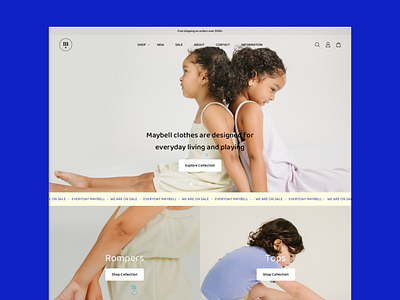 Maybell Studio Website Revamp brand design branded ecommerce clean design ecommerce ecommerce design ecommerce shop minimal typography web design website design