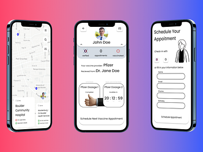 COVID-19 Vaccination Platform app covid covid 19 healthtech startup ux vaccine web