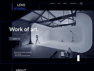 My site for Lens Studio figma figma design figmadesign foto lens studios web design webdesign website