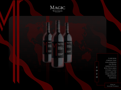 Magic Wine Grope branding dashboard figma illustration logo magic web design webdesign wine wine bottle