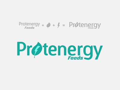 Logo Protenergy branding design logodesign minimal typography vector