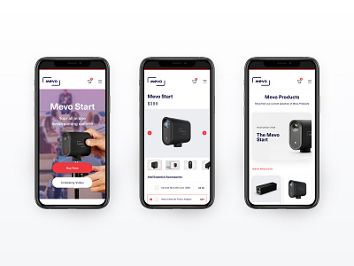 Mevo design mobile ui ui web website