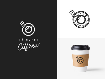 Ty Coffi Cilfrew branding coffee design designer icon logo vector