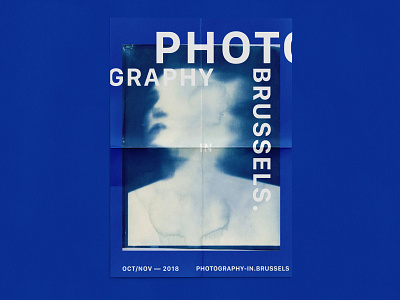 PHOTOGRAPHY IN BRUSSELS — POSTERS BLUE blue design exhibition poster poster design posters print typography typography poster visual