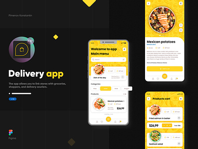 Food delivery restaurant application android android app delivery food restaurant store ui ux webdesign website
