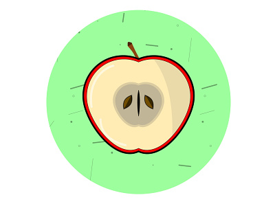 APPLE apple apples design food fruit fruit icon fruit icons fruit logo graphic green illustrator red seeds vector