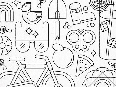 Coloring Book coloring book icons illustration