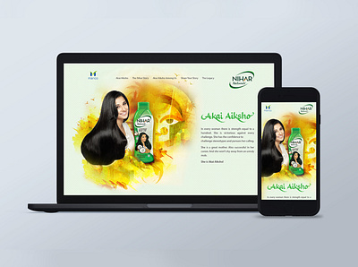 Nihar Naturals Akai Aiksho Microsite app branding homepage logo microsite ui ux web webpage design