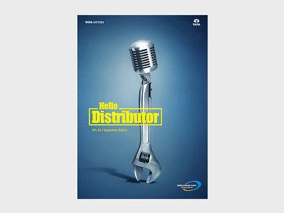 Newsletter Cover Design for Tata Motors book cover design print ad print design print ready