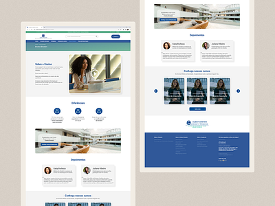 Landing Page Ensino Einstein ui