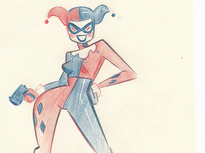 Harley Quinn character comic illustration