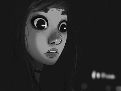 Dark character darke illustration