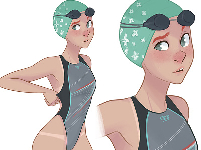 Swimmer sexy swimmer tan