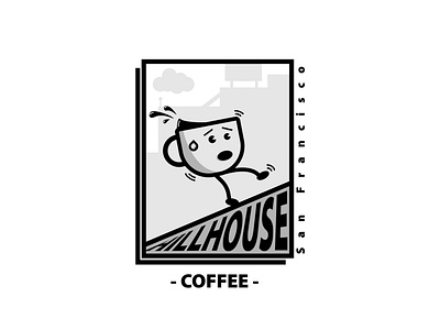 Hill House Coffee - Sharpen Design Prompt Generator adobe illustrator brand branding character design illustration logo minimal thicklines vector