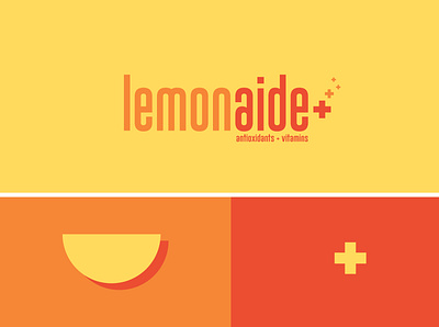 Lemonaide (Antioxidants + Vitamins) adobe illustrator brand branding design graphic design logo minimal vector