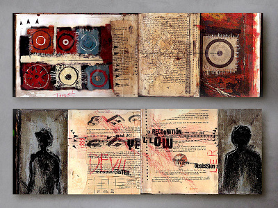 Sketchbook collage illustration journal painting sketchbook vancouver