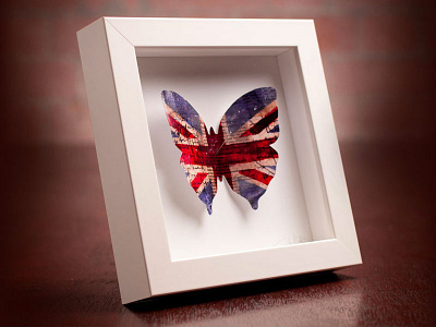 Union Jack Butterfly butterfly chris waind england flag ilustration union jack vancouver