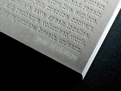 Year of Change branding chris waind craft letterpress packaging paper print screen print typography vancouver