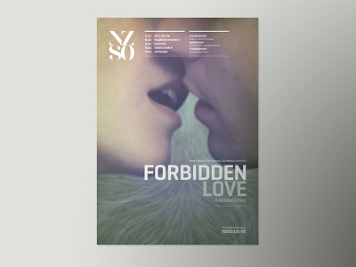 NZSO Forbidden Love chris waind graphic design new zealand print. photography vancouver