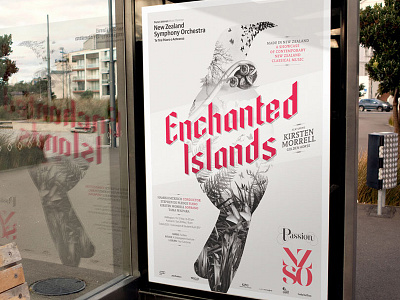 NZSO Enchanted Islands chris waind graphic design new zealand print. photography vancouver