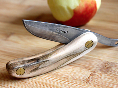 Kut folding knife handmade knife shameless wood
