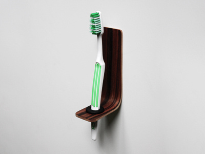 Grab toothbrush holder