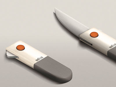 Braun Knife braun dieter functional knife retro texture