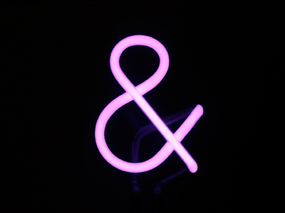 neon ampersand ampersand neon