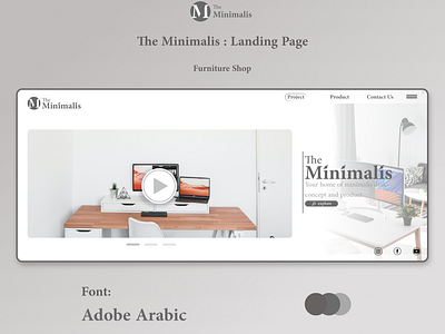 The Minimalis : Landing Page