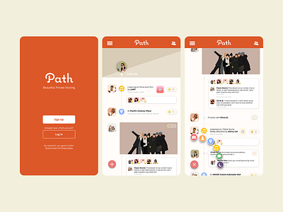 Recreating Path Homepage UI