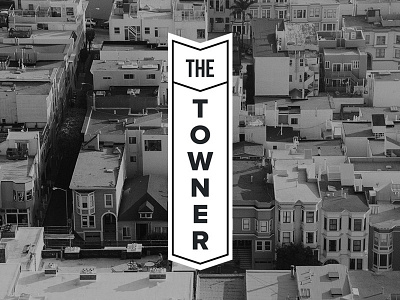 The Towner brush handmade house logo moleskine street swash town type typography write