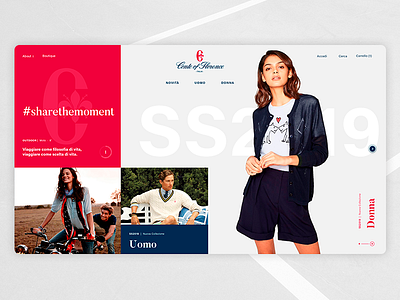 Online Store SS '19 — Woman cart dashboard hero magazine mondrian outfit product shop sport store tennis wear