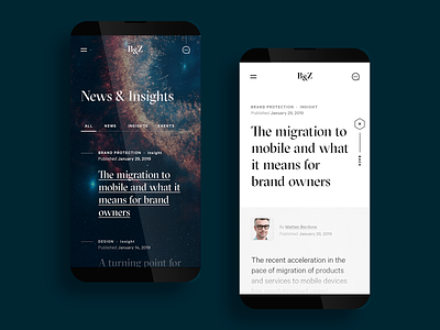 B&Z - News › Article article articles branding design filter insights legal long form mobile news newspaper planets read sci fi space space age stars tab typography ux ui