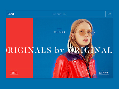 COLMAR Originals by Originals abstract apparel apparel design commerce fashion landing man minimal outfit shop ski sport woman