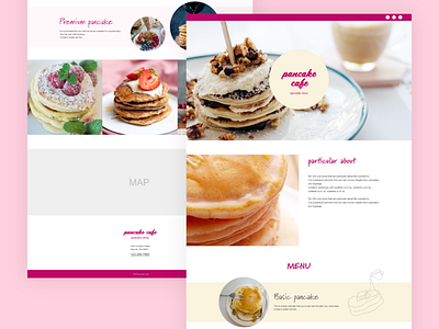 pancake cafe concept landingpagewebdesignpancakecafe