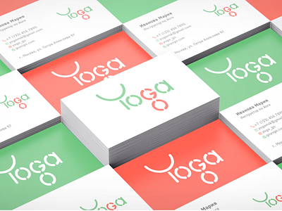 Developing a logo and business card for the yoga studio