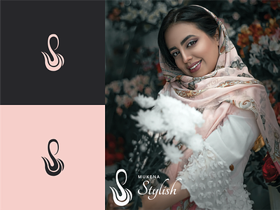 Mukena Stylish Logo brand brand design branding clothing fashion identity logo logomark mark mockup modern muslim outfit vector