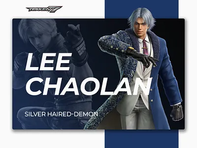 Lee Chaolan Poster Concept arcade concept design esport esports fighting game gaming graphic design poster print tekken tekken 7